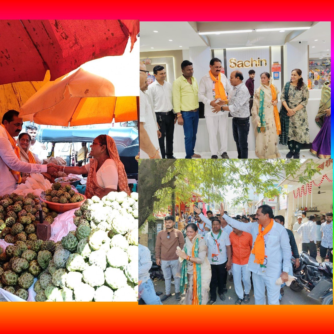 मंत्री अनिल पाटील व खासदार स्मिता वाघांची प्रचारार्थ पदयात्रा ठरली लक्षवेधी….